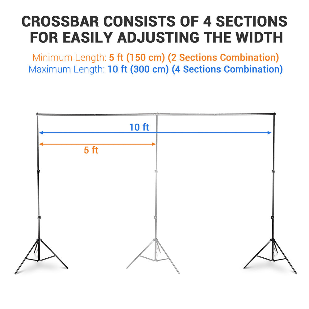 10'Wx7'H Backdrop Stand for Party Newborn Photography