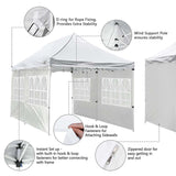 10x20ft Pop Up Canopy Tent with Sidewalls Waterproof