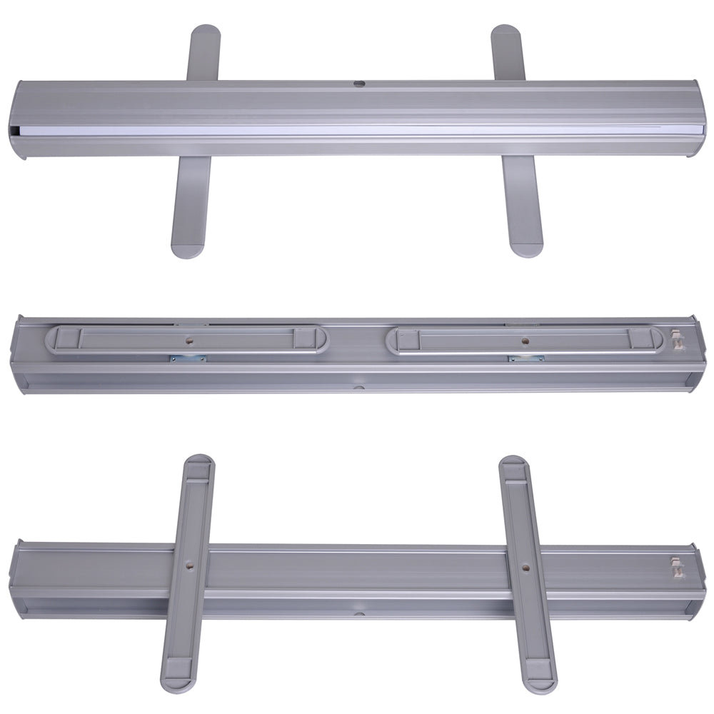 Aluminum Retractable Banner Stand 33"x79" 10ct/Pack Silver