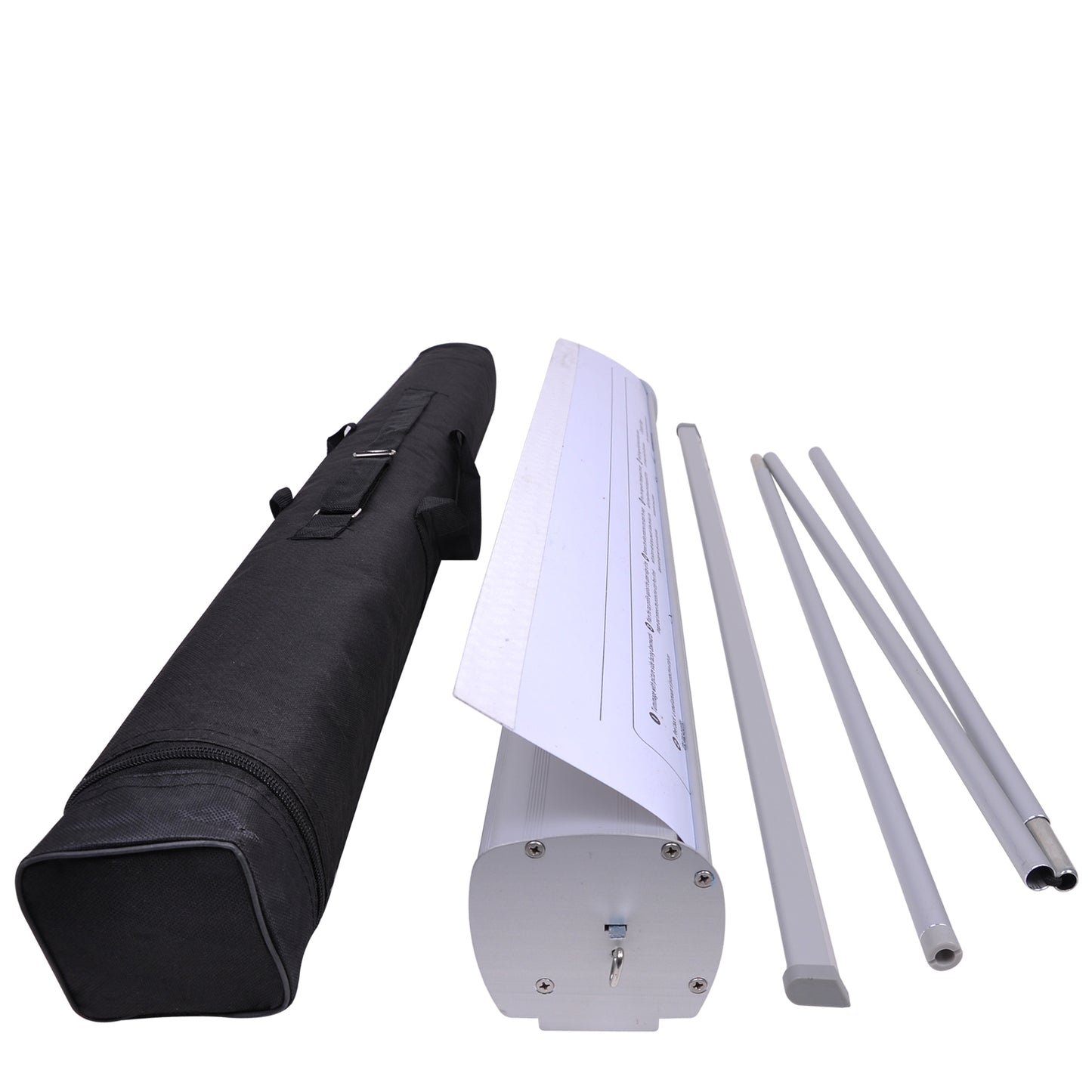 Aluminum Retractable Banner Stand 33"x79" 10ct/Pack Silver