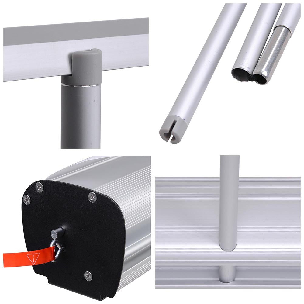 Aluminum Retractable Banner Stand with Legs 40x79