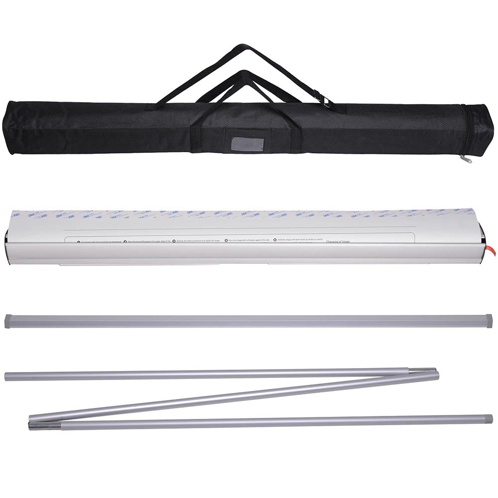 Aluminum Retractable Banner Stand with Legs 40x79