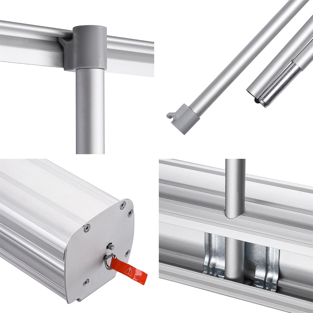 Aluminum Retractable Banner Stand with Legs 33"x79"