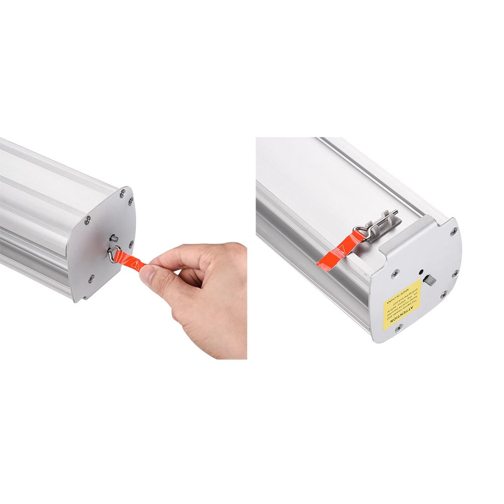 Aluminum Retractable Banner Stand with Legs 33"x79"
