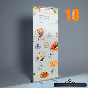 Aluminum Retractable Banner Stand & Light 33