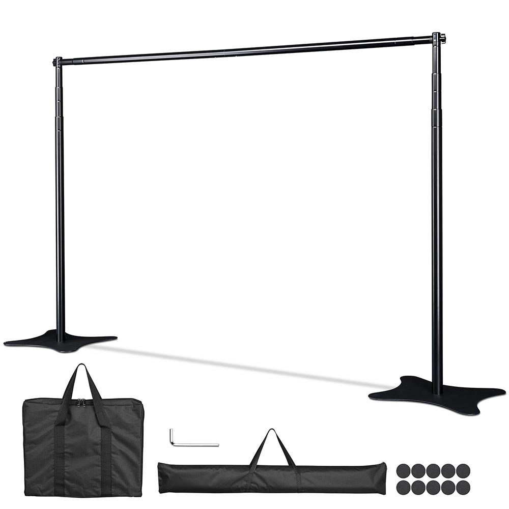 10'Wx10'H Backdrop Stand for Party Decor Newborn Photo Black