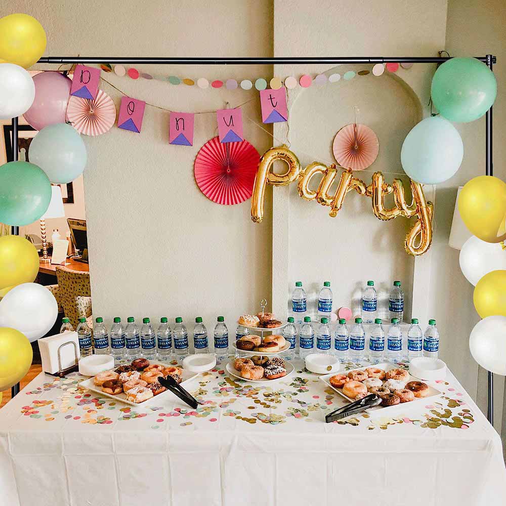 10'Wx10'H Backdrop Stand for Party Decor Newborn Photo Black