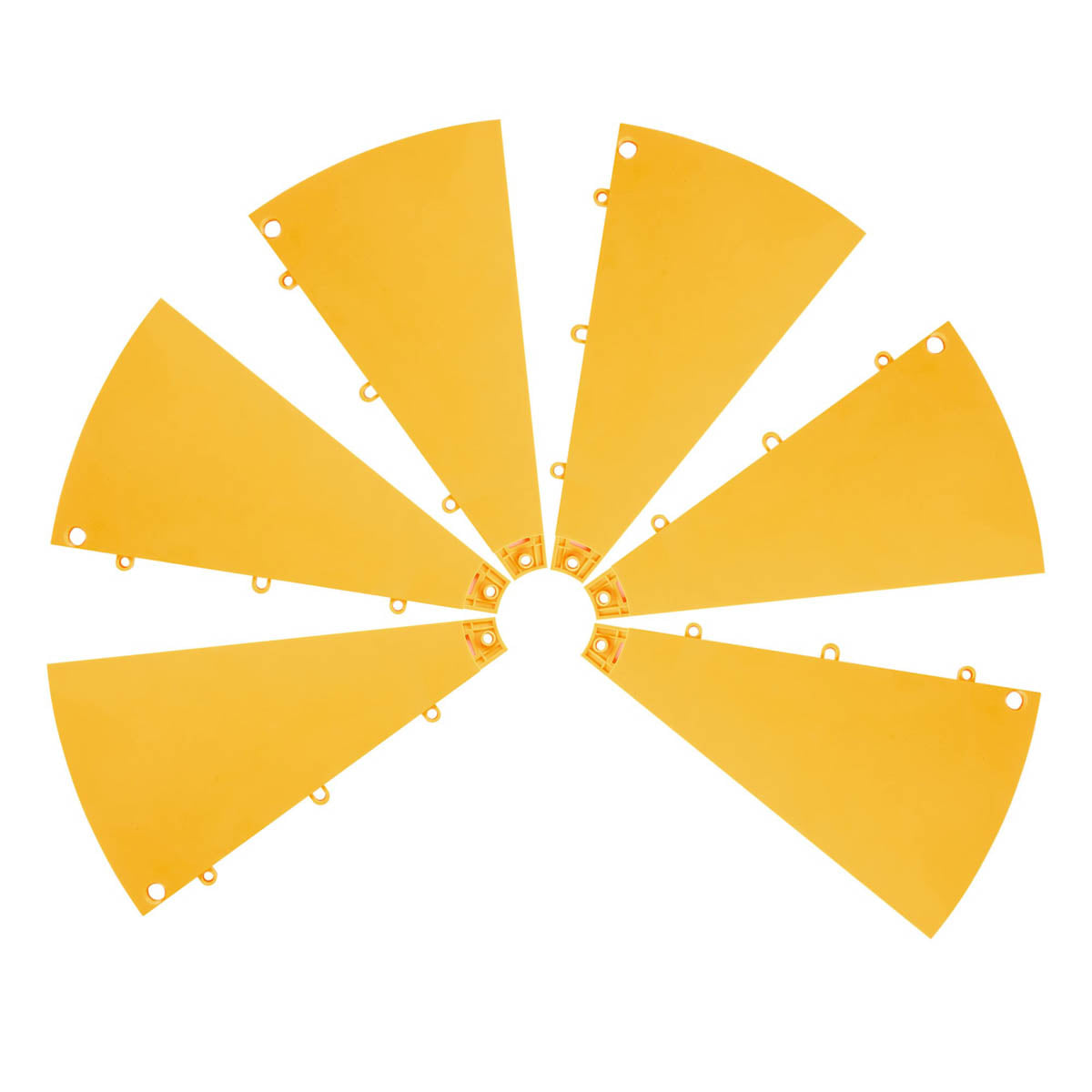 Modular Spin Wheel Parts - Plate, Center Piece, Peg Options, Yellow Plates 6ct/pk