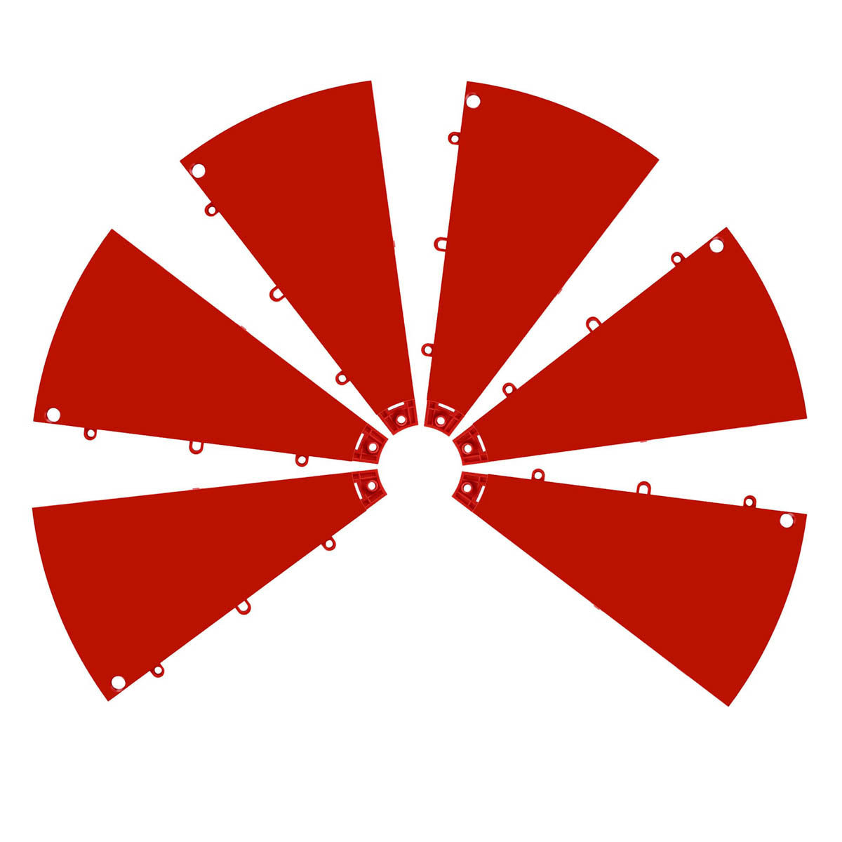 Modular Spin Wheel Parts - Plate, Center Piece, Peg Options, Red Plates 6ct/pk