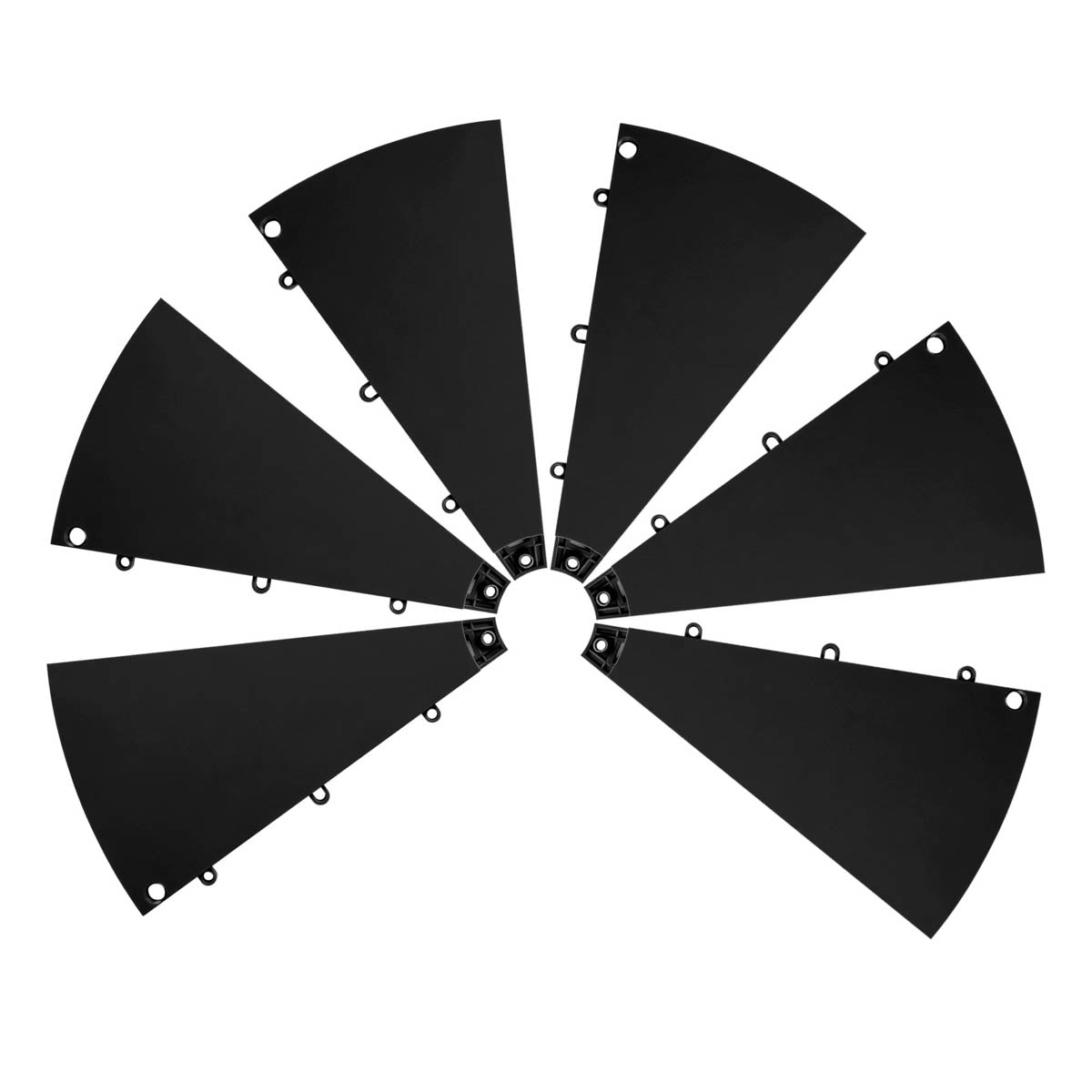 Modular Spin Wheel Parts - Plate, Center Piece, Peg Options, Black Plates 6ct/pk