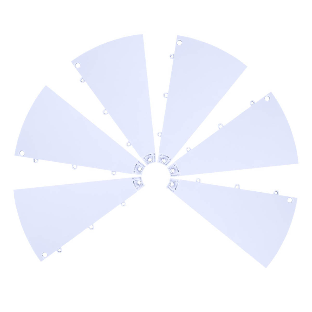 Modular Spin Wheel Parts - Plate, Center Piece, Peg Options, White Plates 6ct/pk