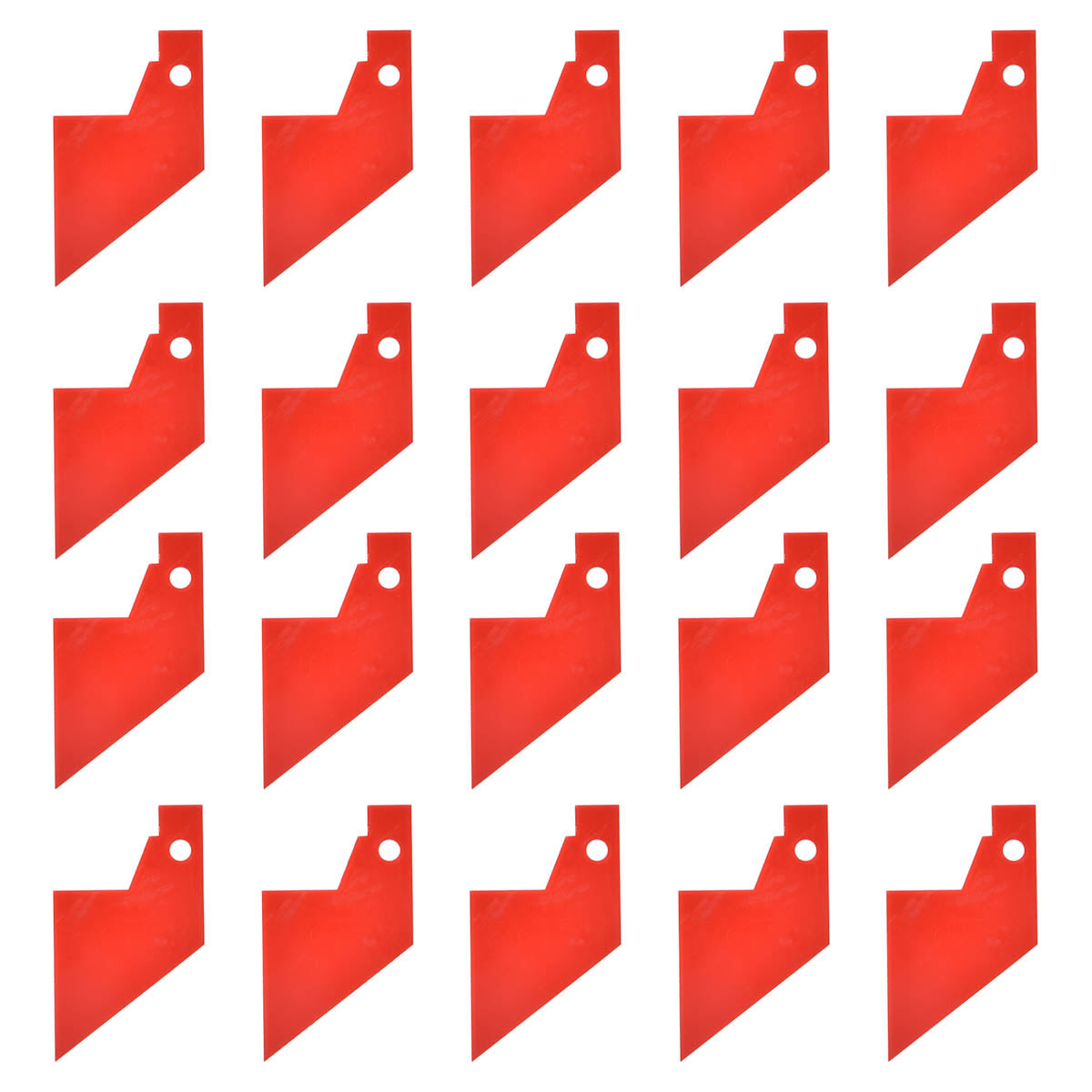 Spin Wheel Replacement Parts Red Points 20ct/pk, Triangle Pointers