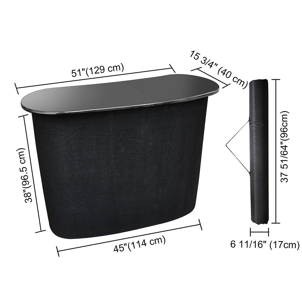 Pop Up Counter Display Podium Table with Inner Shelves