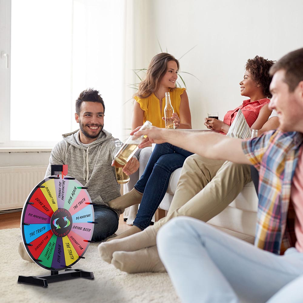 Custom Spin Wheel Tabletop 18in. 14-Slot 1ct/pk White