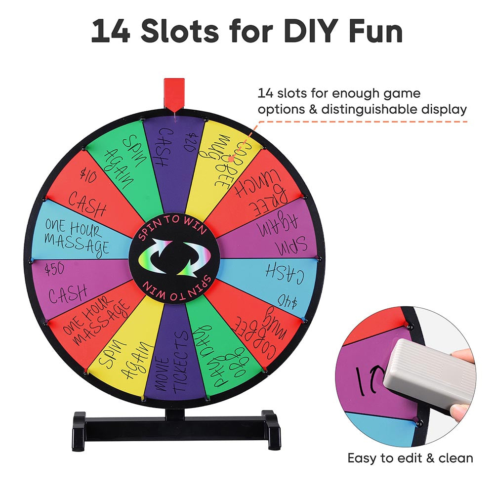 Classic Spin Wheel Tabletop 18in. 14-Slot
