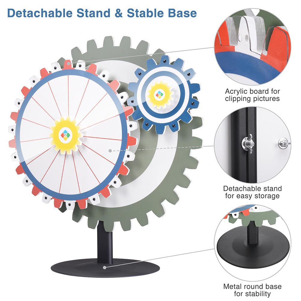 Gears Set Spin Wheel Tabletop