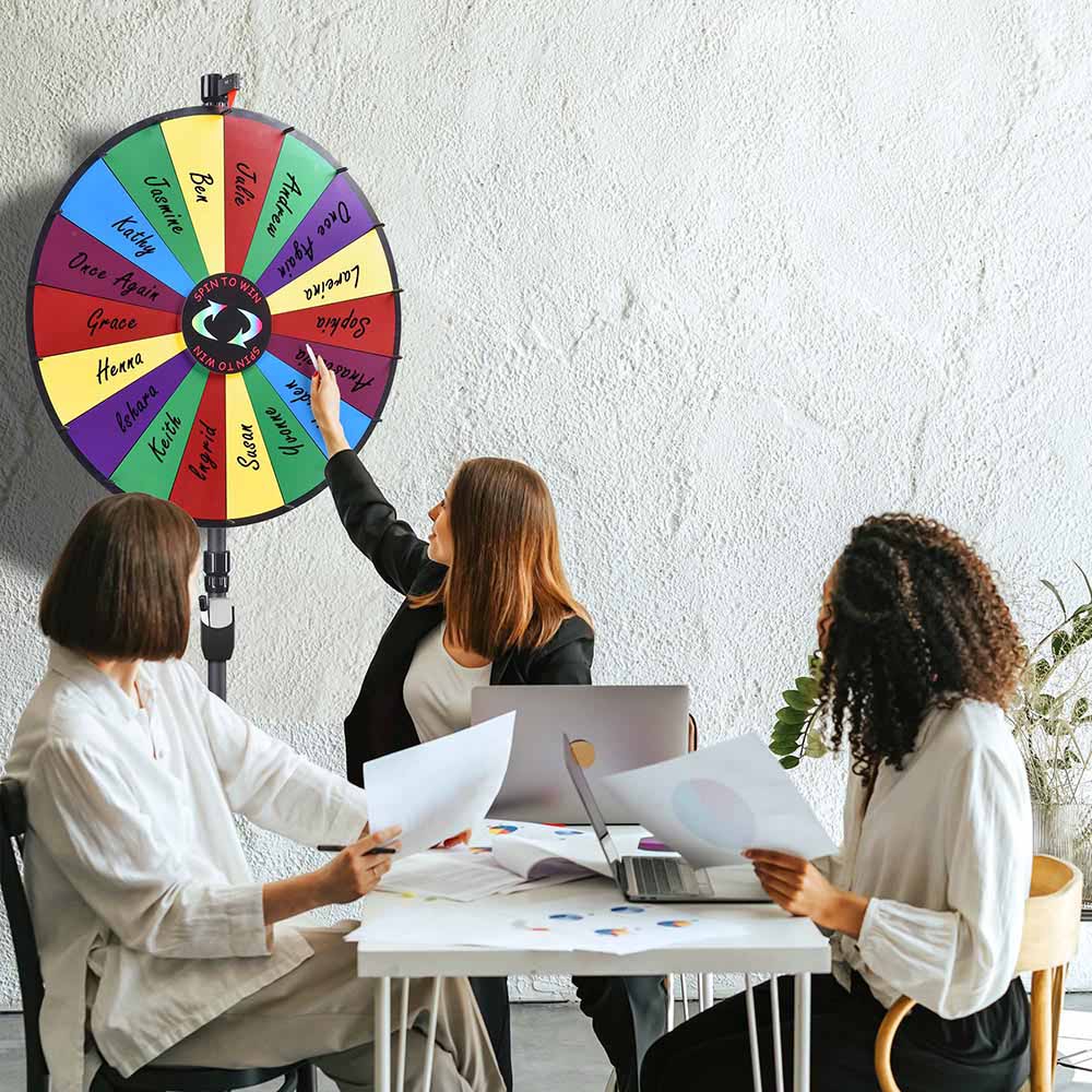 Classic Spin Wheel Tabletop Floor Stand 36" 18-slots