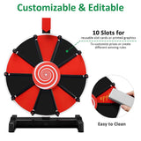 10 Slot Custom Spin Wheel 12" Tabletop Dry Erase