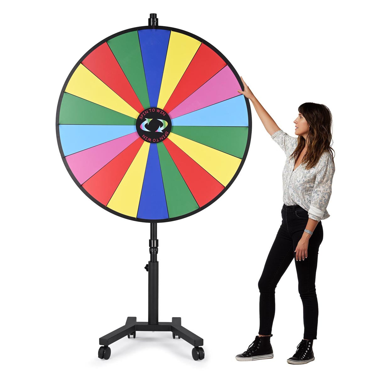 Spin Wheel Rolling Stand 48"