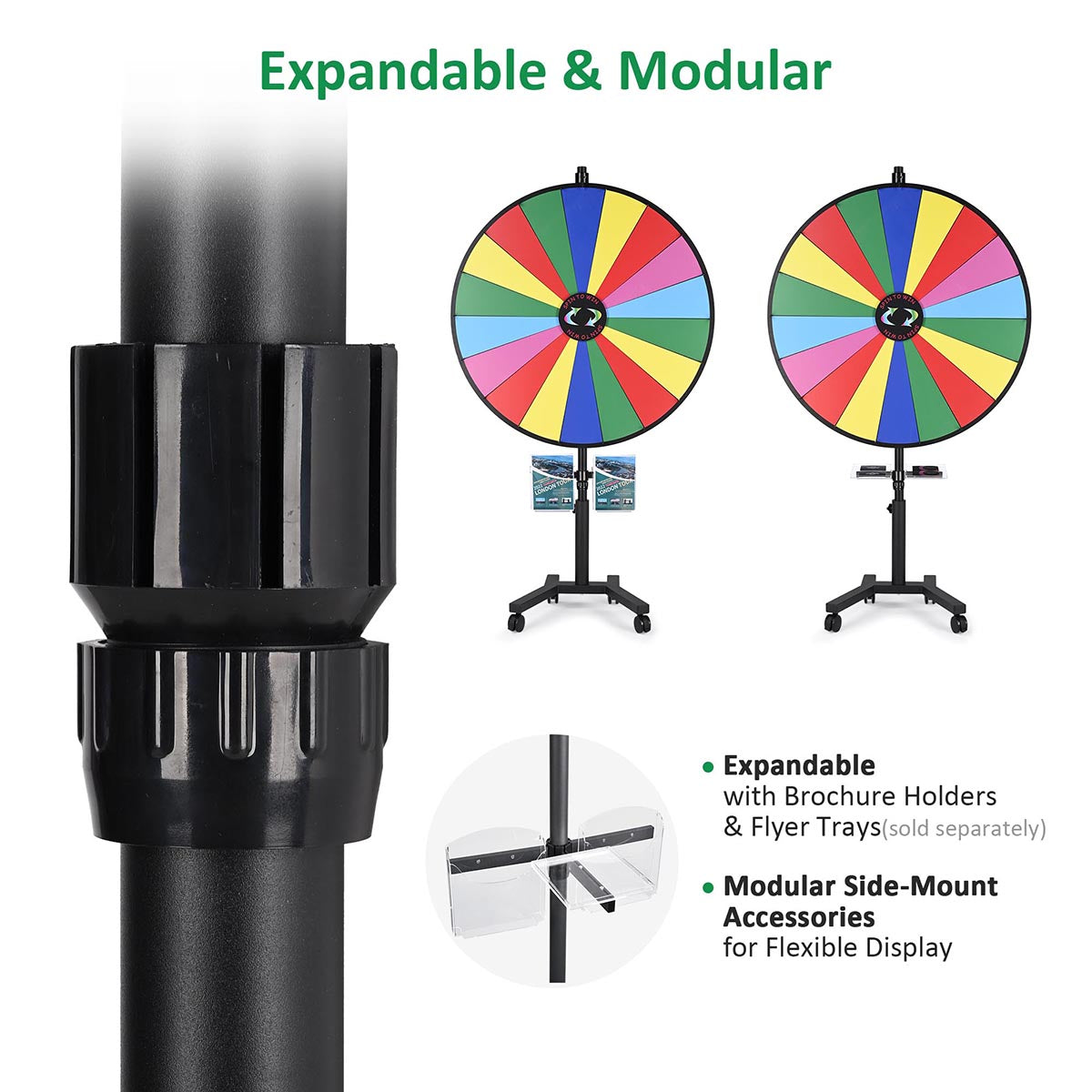 Spin Wheel Rolling Stand 48"