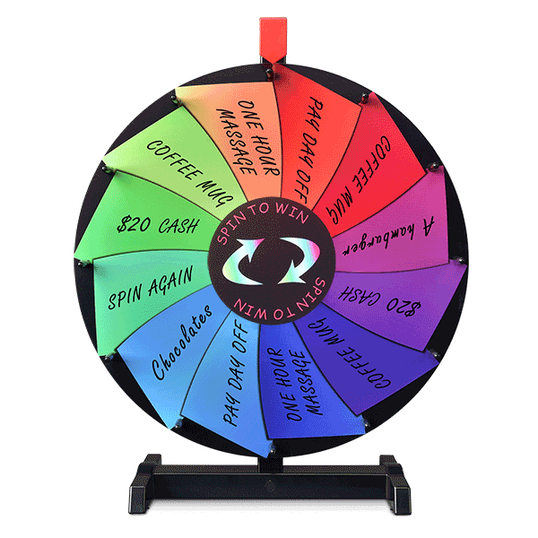 Breeze Spin Wheel Tabletop Dry Erase Wheel 15" 12-Slot
