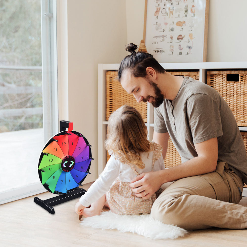 Breeze Spin Wheel Tabletop Dry Erase Wheel 15" 12-Slot