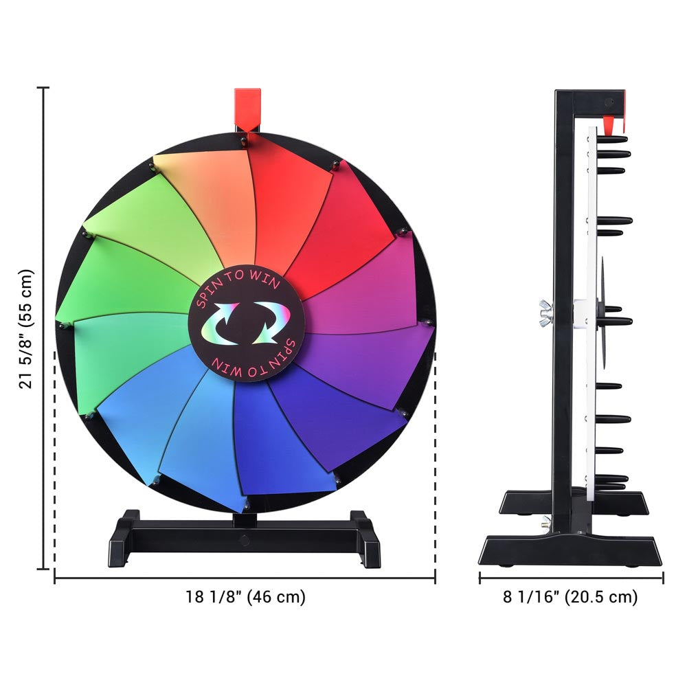 Breeze Spin Wheel Tabletop Dry Erase Wheel 18" 12-Slot