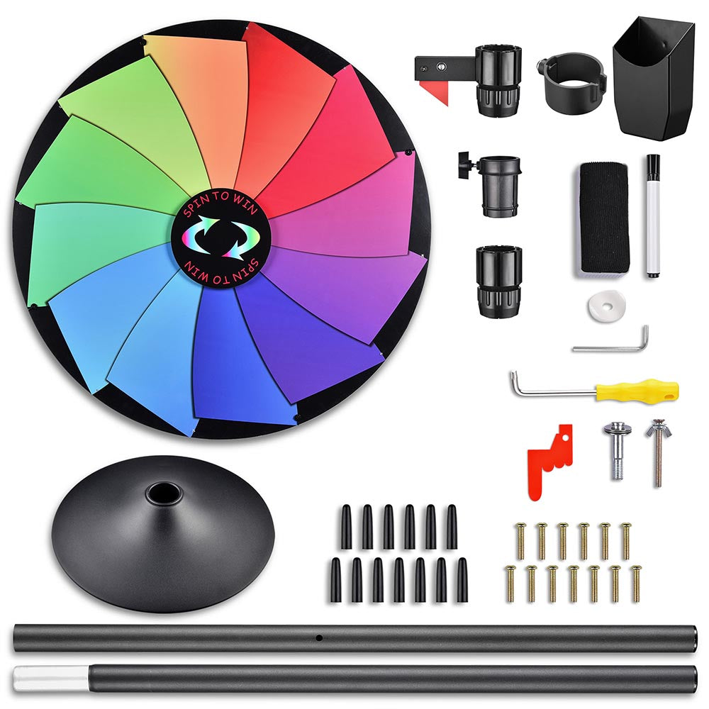 Breeze Spin Wheel Large Prize Wheel Tabletop 36" 12 Slots