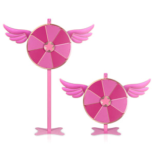 Sakura Pink Spin Wheel Floor Stand & Tabletop 24in. 8-Slot Pink