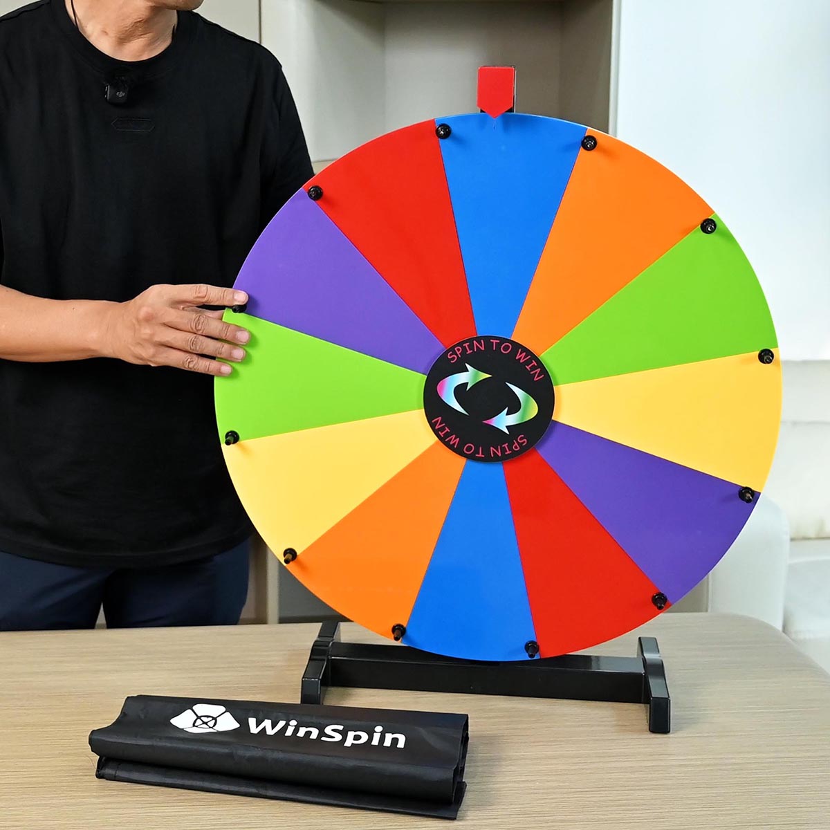 Modular Spin Wheel Tabletop 24in. Interchangeable 12-Slot