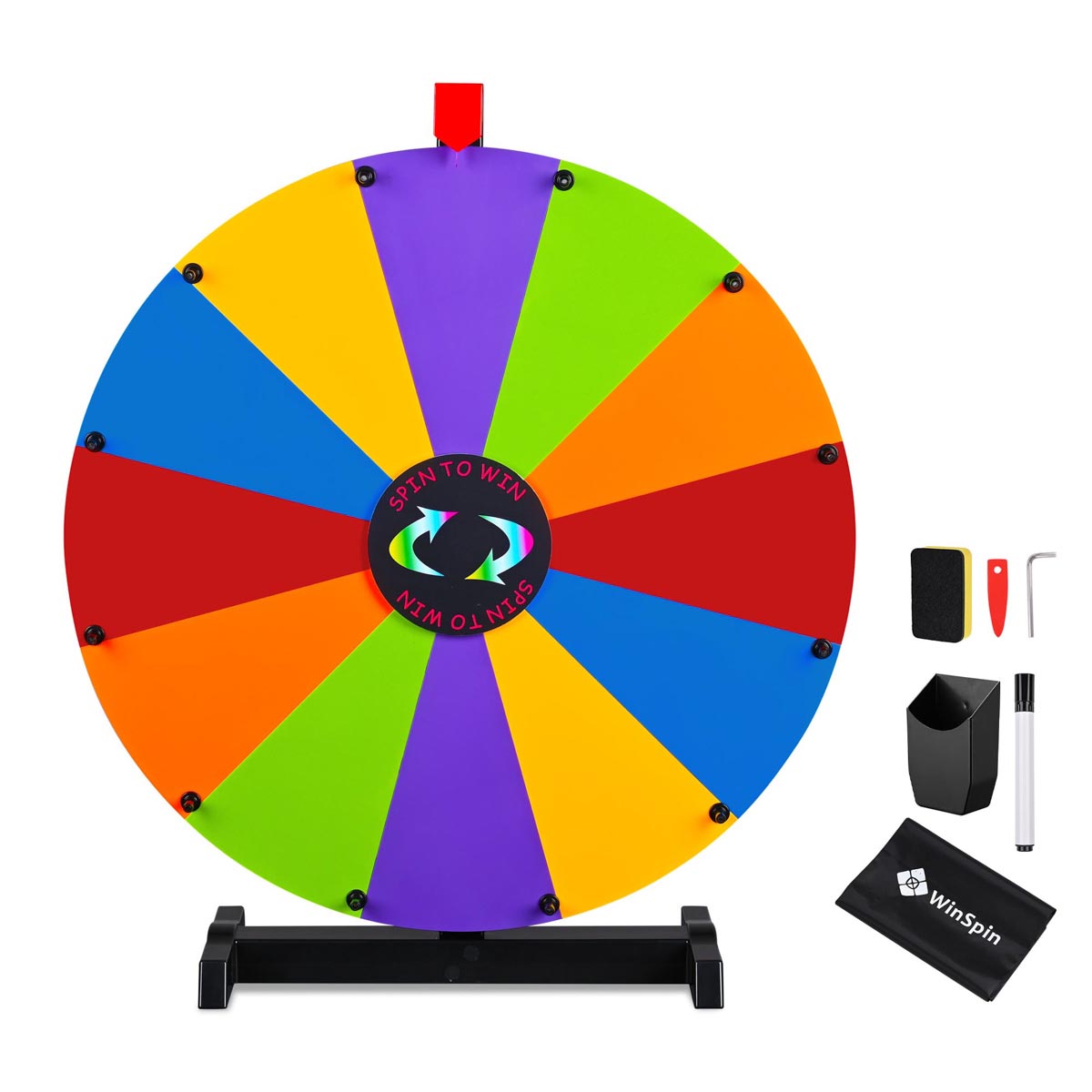 Modular Spin Wheel Tabletop 24in. Interchangeable 12-Slot