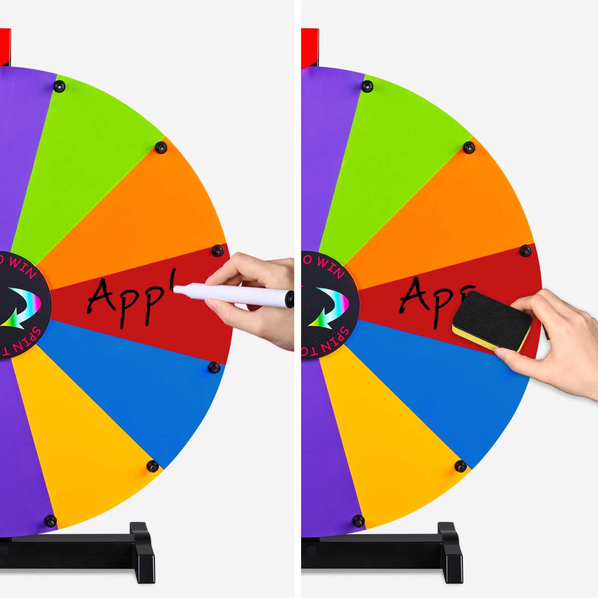 Modular Spin Wheel Tabletop 24in. Interchangeable 12-Slot