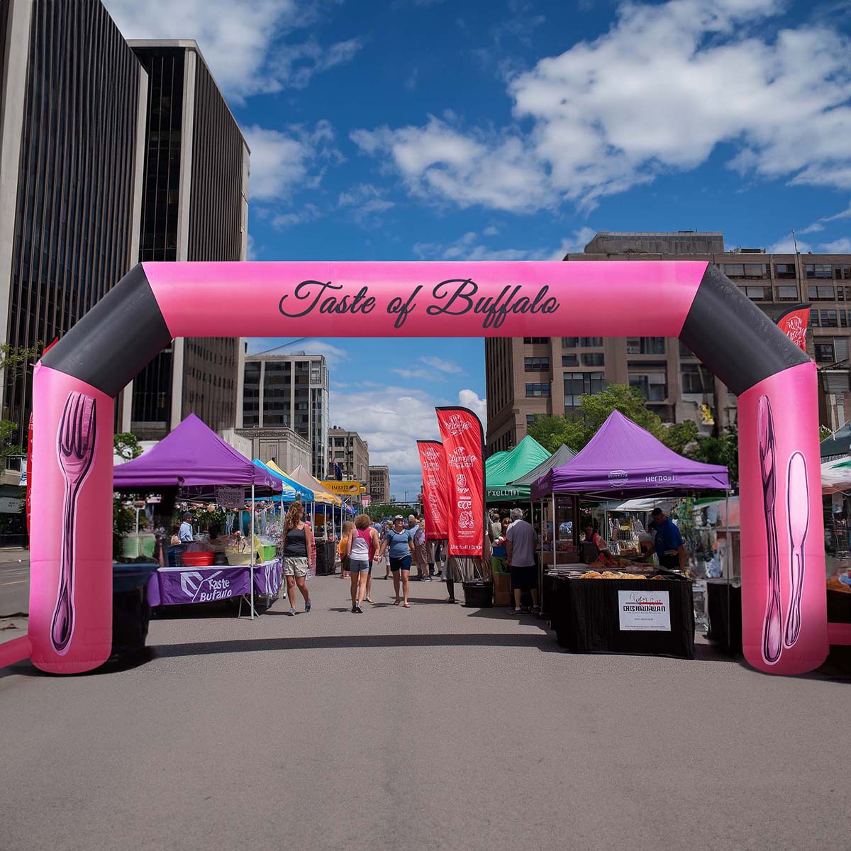 13-30ft Custom Inflatable Archways: Custom Logo, Color & Graphics