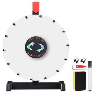 Custom Spin Wheel Tabletop 12in. 14-Slot 1ct/pk White