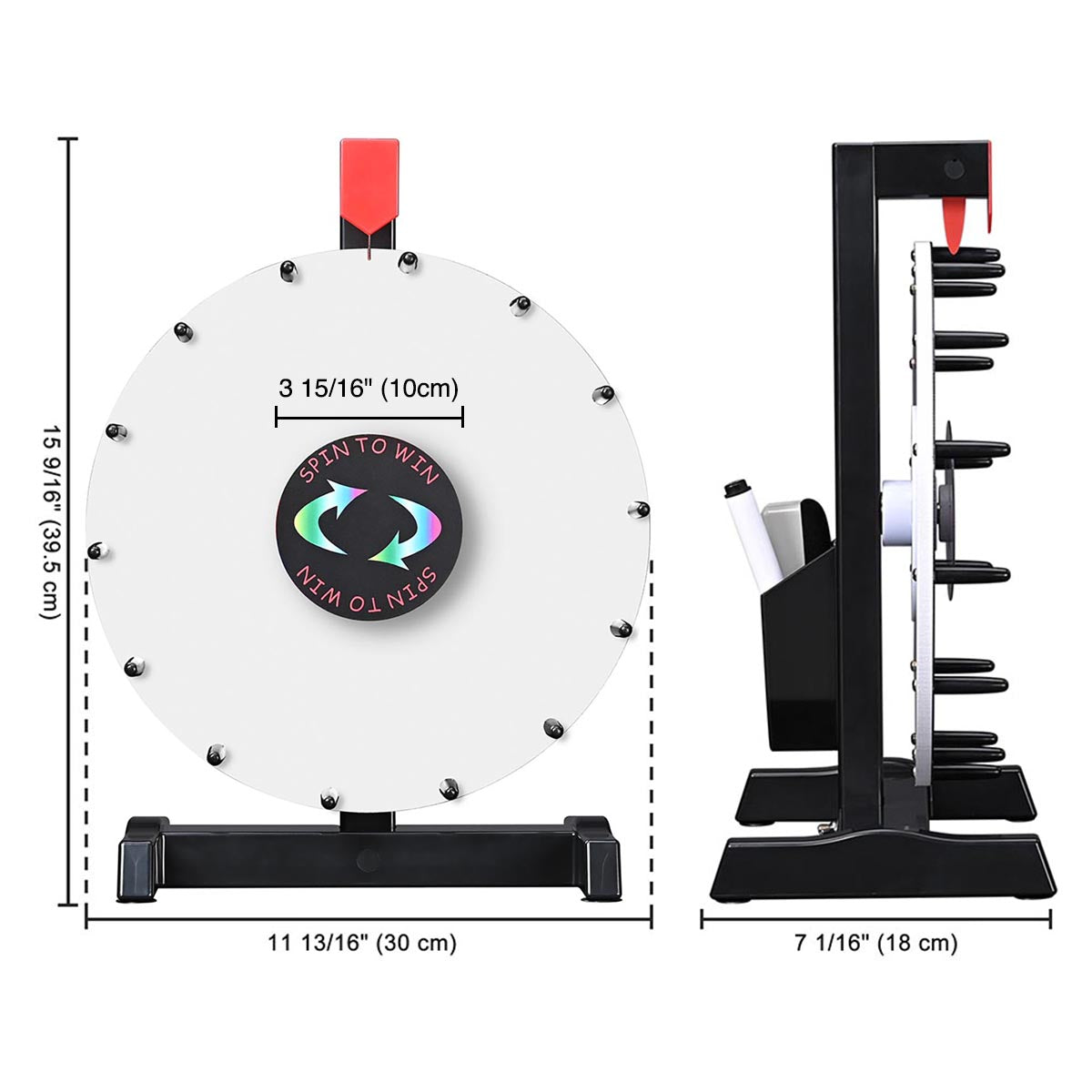 Custom Spin Wheel Tabletop 12in. 1ct/pk White