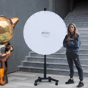 Custom Spin Wheel Rolling Stand 48in. 18-Slot 1ct/pk Custom-printed