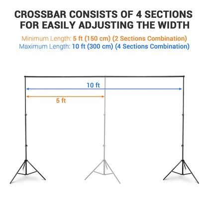 10'Wx7'H Backdrop Stand for Party Newborn Photography