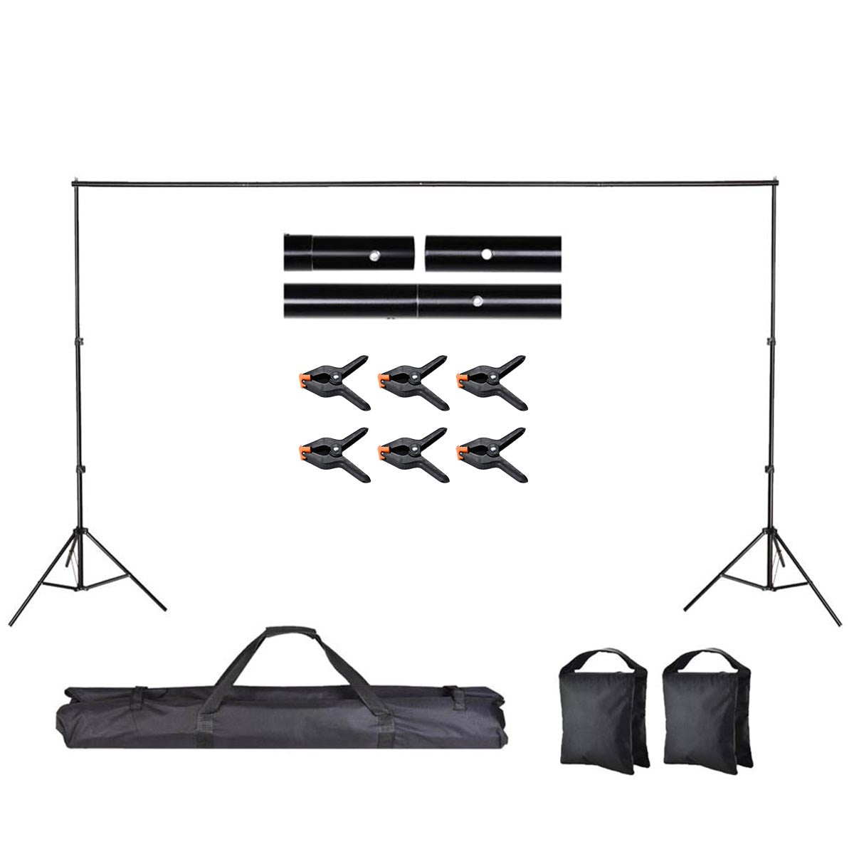 10'Wx7'H Backdrop Stand for Party Newborn Photography, 1ct/pack