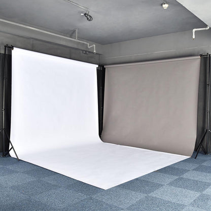 20'Wx10'H Heavy Duty Backdrop Stand Party Newborn Photo Decor Black