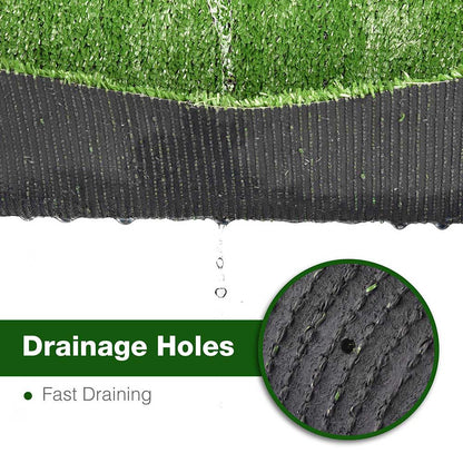 Artificial Grass Turf Faux Grass 3/8" Thick, 33x3ft Green