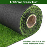 Artificial Grass Turf Faux Grass 3/8" Thick, 65.6x5ft