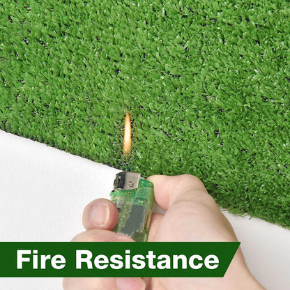 Artificial Grass Turf Faux Grass 3/8" Thick, 65x5ft Green