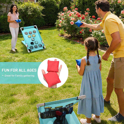 2 in 1 Bean Bag Toss Game Board Cornhole Sets
