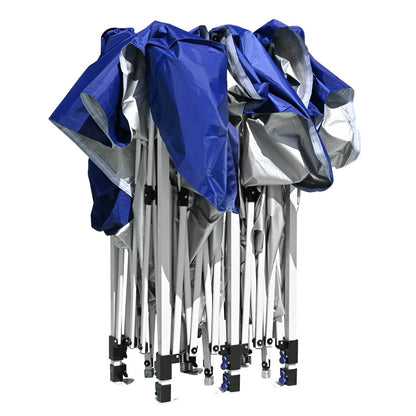 10x20ft Pop Up Canopy Tent with Sidewalls Waterproof Blue Blue