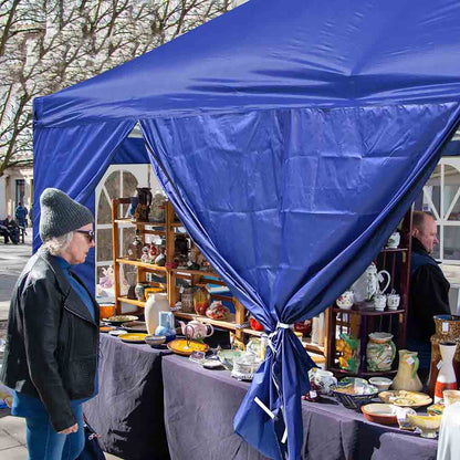 10x20ft Pop Up Canopy Tent with Sidewalls Waterproof Blue Blue