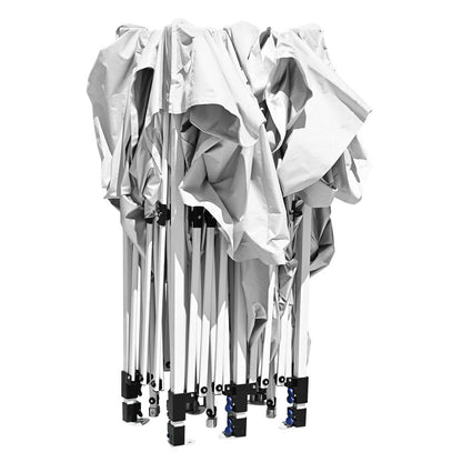 10x20ft Pop Up Canopy Tent with Sidewalls Waterproof White White