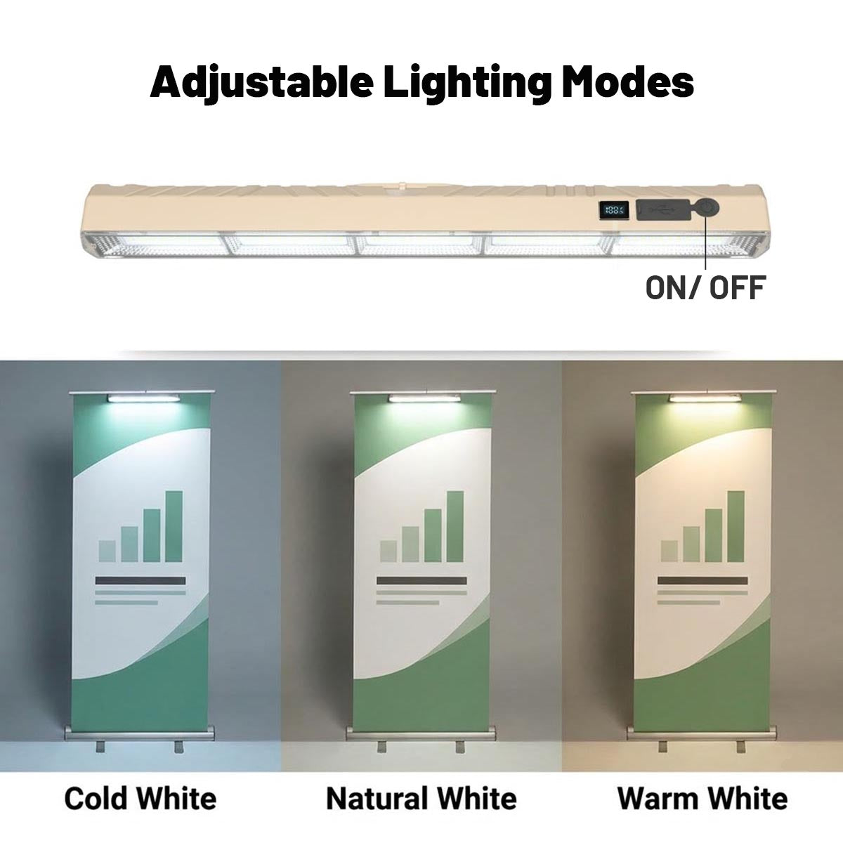 Aluminum Retractable Banner Stand & Light 33"x79"