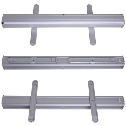 Aluminum Retractable Banner Stand with Legs 33"x79"