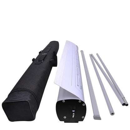 Aluminum Retractable Banner Stand with Legs 33"x79"