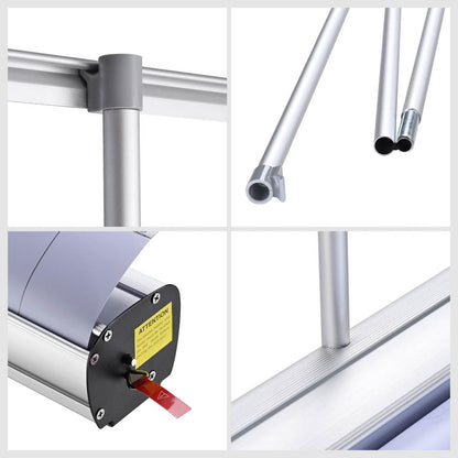 Aluminum Retractable Banner Stand with Legs 33"x79"